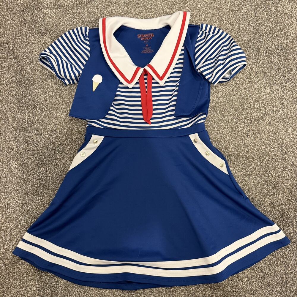Stranger Things Scoops Ahoy Uniform Adult Halloween Costume (Robin) MEDIUM